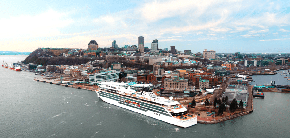 Premières vibrations de la ville et du port de Québec pour notre projet