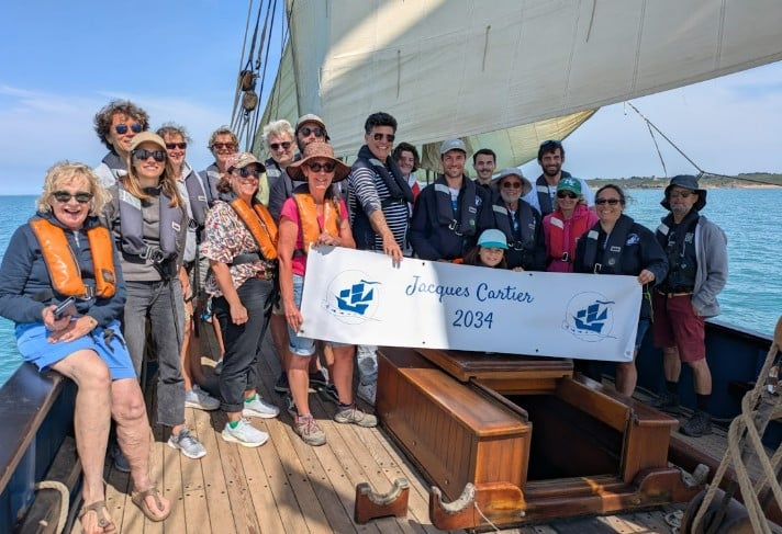 Sortie sur la Bisquine La cancalaise pour notre association !